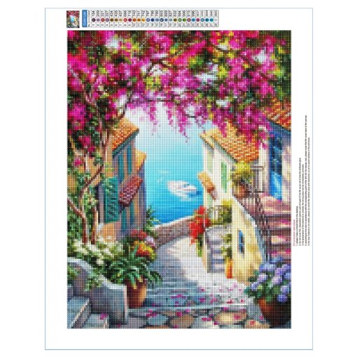 5D DIY Diamond Painting Landscape Animal Flowers Cross Stitch Kit Full Round Diamond Embroidery Mosaic Picture 3