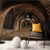 Custom wallpaper 3D tunnel extension space tunnel industrial wind TV sofa background wall murals 3d wallpaper