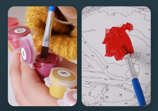 DIY Acrylic Adult Paint by Numbers Kits for Adults Kids Sexy Women Couple Oil Painting Number 2