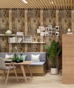 Self Adhesive 3d Wall Stickers Wood Grain Paper Furniture Stickers Living Room Bedroom Walls Home Decoration 3