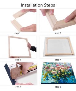 Wood Frame For Canvas Oil Painting Factory Price Picture Nature DIY Frames For Diamond Painting Picture 5