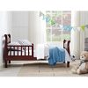 BOUSSAC Sleigh Kids Wood Toddler Bed with Safety Guardrails Wooden Bed baby Furniture beds for Kids